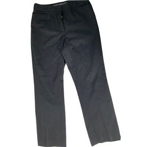 ESCADA VTG Designer Sport Pants Black Casual Silk Cotton Wide Leg Womens 38 XL